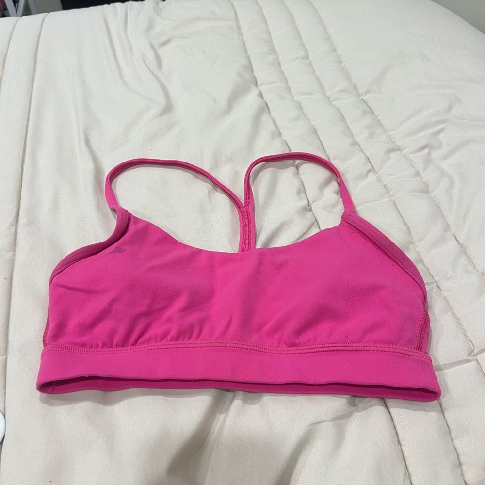 lululemon athletica Pink Sports Bra with Racerback Design and Medium Coverage